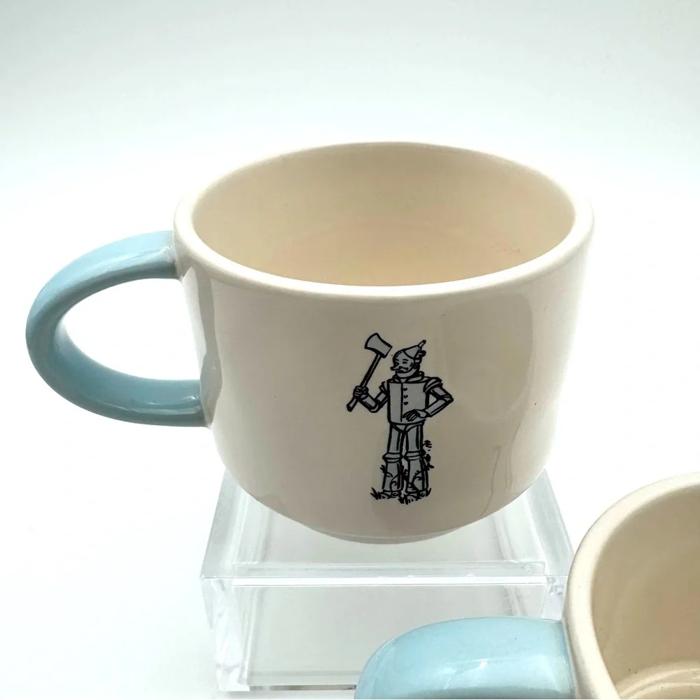 Rae Dunn Wizard of Oz Mugs Set of 2 | Heart Kansas | Dorothy & Tin Man | HTF - Picture 5 of 12
